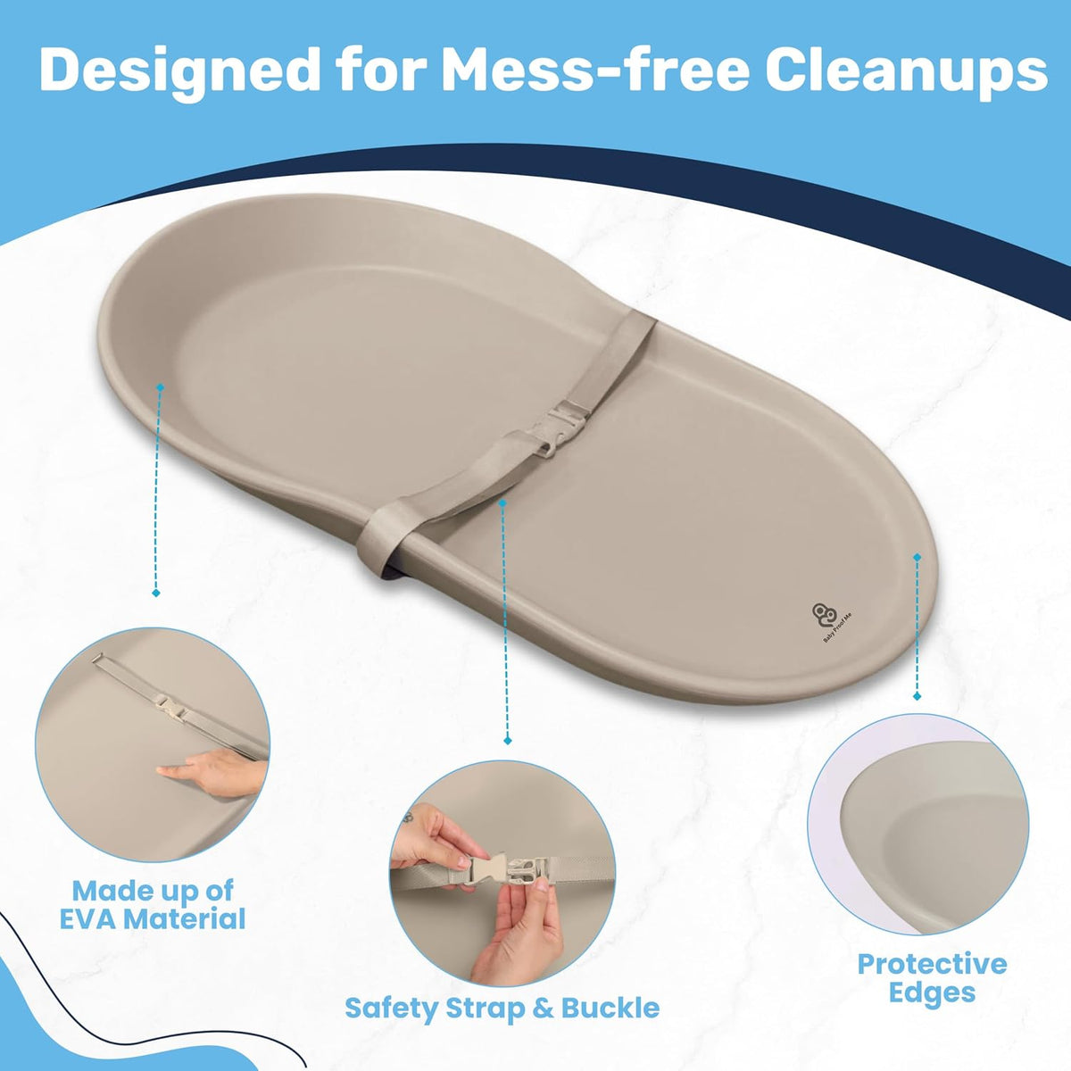 Pod Baby Changing Pad - Portable Waterproof Diaper Mat