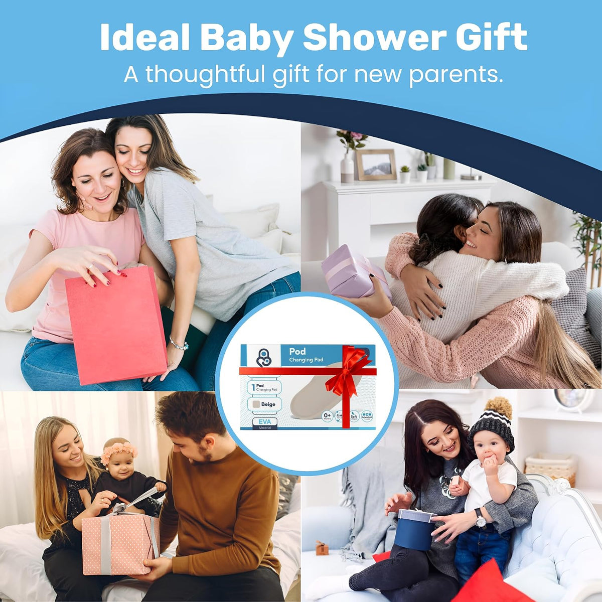 Pod Baby Changing Pad - Portable Waterproof Diaper Mat