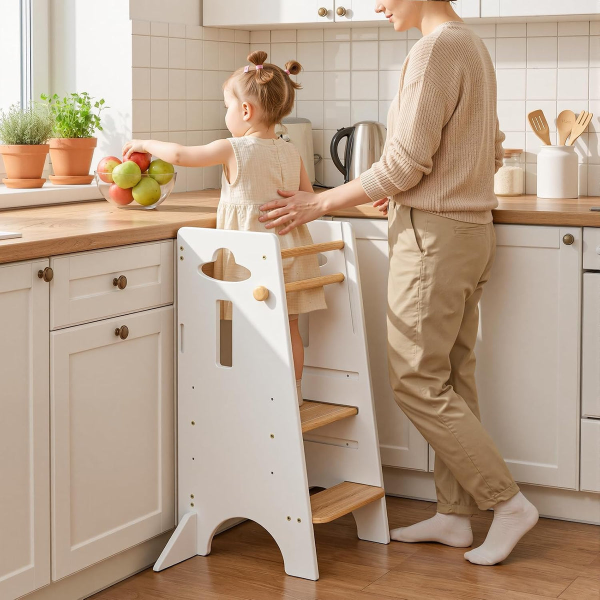 Toddler Tower Toddler Standing Kitchen Stool (NO Wide Back Panel)