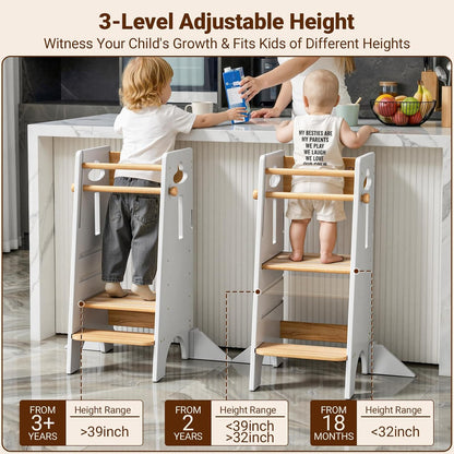 Toddler Tower Toddler Standing Kitchen Stool (NO Wide Back Panel)