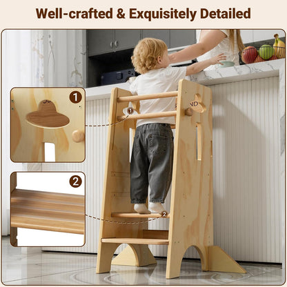 Toddler Tower Toddler Standing Kitchen Stool (NO Wide Back Panel)