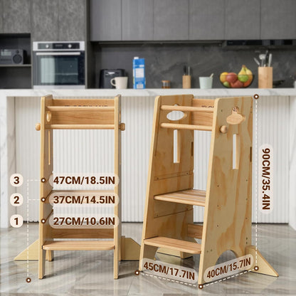 Toddler Tower Toddler Standing Kitchen Stool (NO Wide Back Panel)