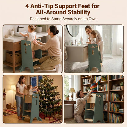 Toddler Tower Toddler Standing Kitchen Stool (NO Wide Back Panel)