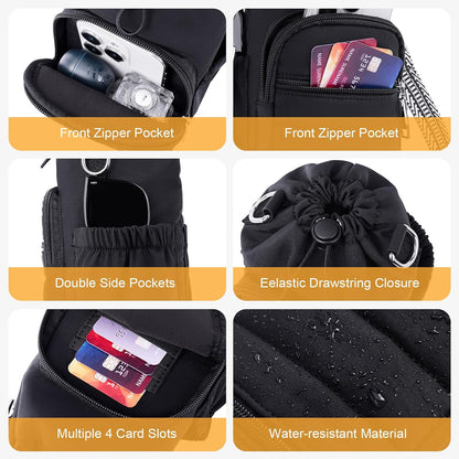 Water Bottle Bag 40 oz Crossbody Holder for Walking Hiking Insulated Carrier Purse with Adjustable Strap
