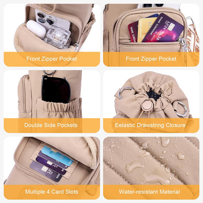 Water Bottle Bag 40 oz Crossbody Holder for Walking Hiking Insulated Carrier Purse with Adjustable Strap