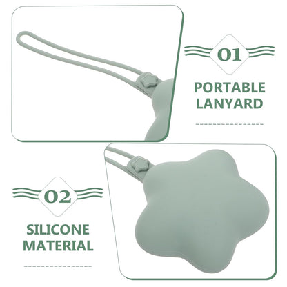 2pcs Silicone Pacifier Holder Case, Dustproof and Versatile Storage Pouch, Portable Silicone Storage Bag for Small Items and Pacifiers, Suitable for Home and Multi Scene Use