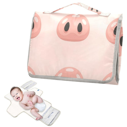 Pig Nose Print Portable Diaper Changing Pad Baby Gear