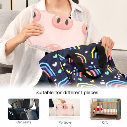Pig Nose Print Portable Diaper Changing Pad Baby Gear