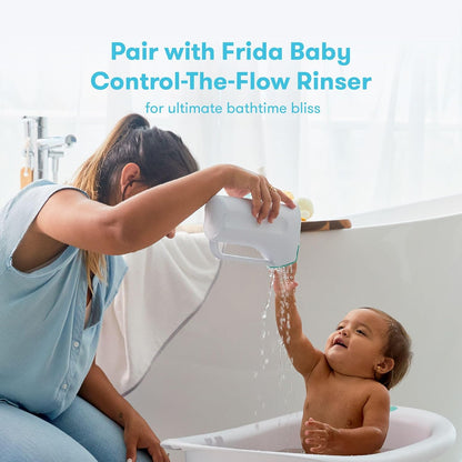 4-in-1 Grow-with-Me Bath Tub & Control The Flow Rinser Cup Bath Time Kit