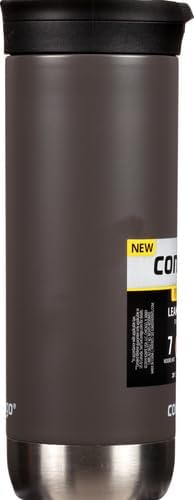 Superior 2.0 Stainless Steel Travel Mug with Handle Leak-Proof Lid Double-Wall Insulation for Hot & Cold Beverages, 20oz ,Dark Ice, Ideal for Commuting and Travel
