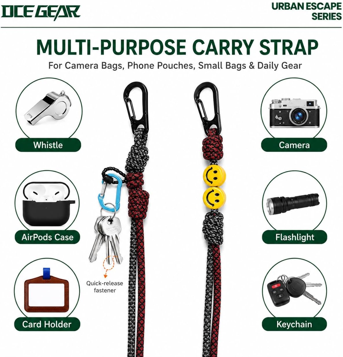 Cell Phone Bag with Strap Lightweight Crossbody Phone Purse with Nylon Lanyard Fits iPhone 12-17 for Travel Casual Walking