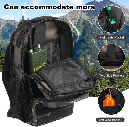 Rover Sling Pack Tactical Shoulder Sling Bag Backpack with Bottle Holder Crossbody Chest Bag, Grey