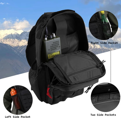 Rover Sling Pack Tactical Shoulder Sling Bag Backpack with Bottle Holder Crossbody Chest Bag, Grey