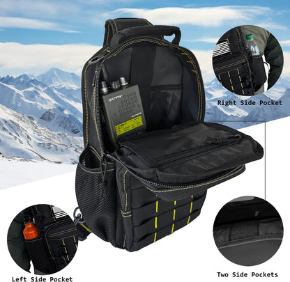 Rover Sling Pack Tactical Shoulder Sling Bag Backpack with Bottle Holder Crossbody Chest Bag, Grey