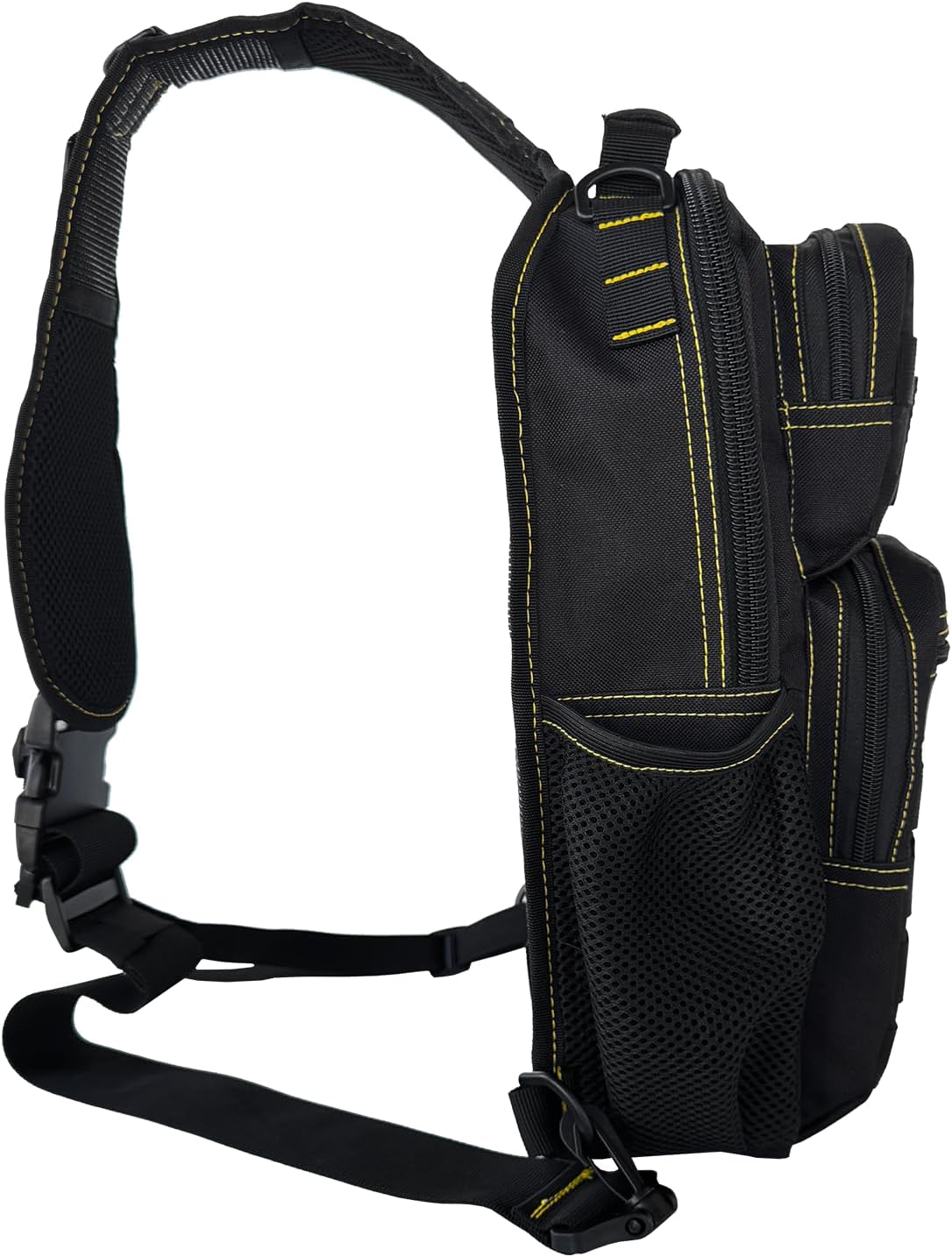 Rover Sling Pack Tactical Shoulder Sling Bag Backpack with Bottle Holder Crossbody Chest Bag, Grey