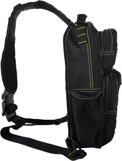 Rover Sling Pack Tactical Shoulder Sling Bag Backpack with Bottle Holder Crossbody Chest Bag, Grey