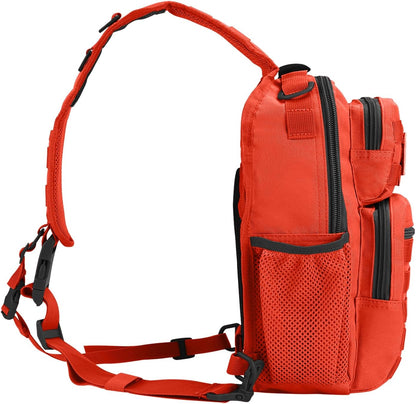 Rover Sling Pack Tactical Shoulder Sling Bag Backpack with Bottle Holder Crossbody Chest Bag, Grey