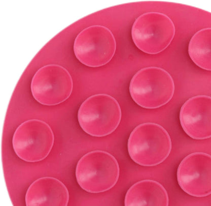 3xAnti Scald Suction Cup Coaster Pad Heat Insulation for Bowl Kitchen Bottle Rose Red