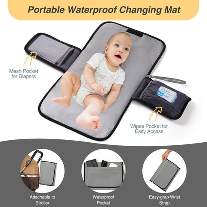 MOMUVO Diaper Backpack for Women Large Capacity with Insulated Pockets Diaper Bags For Baby Girl Boy Waterproof Baby Bags