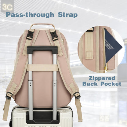 MOMUVO Diaper Backpack for Women Large Capacity with Insulated Pockets Diaper Bags For Baby Girl Boy Waterproof Baby Bags