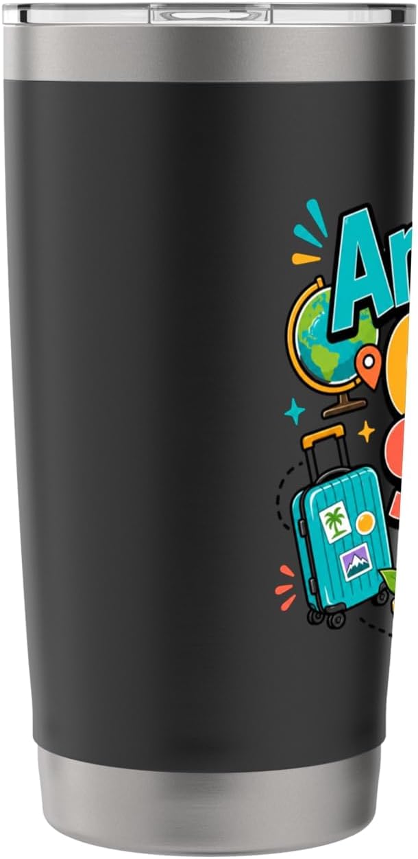 Anywhere Office Setup Remote Work Travel Lifestyle Stainless Steel Insulated Tumbler