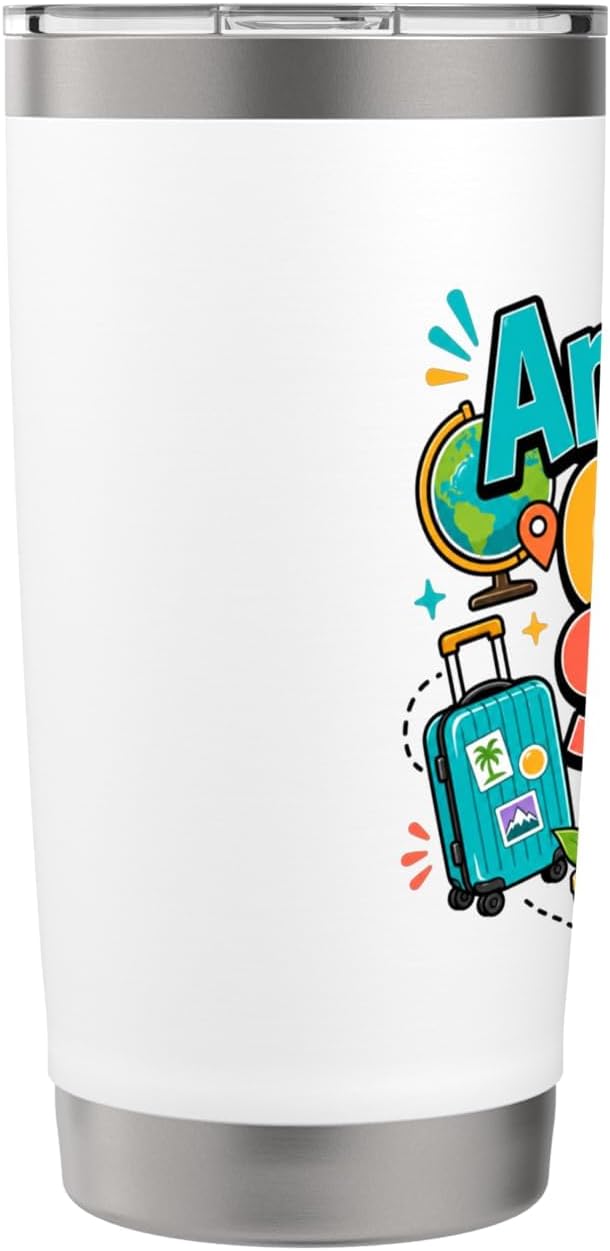 Anywhere Office Setup Remote Work Travel Lifestyle Stainless Steel Insulated Tumbler