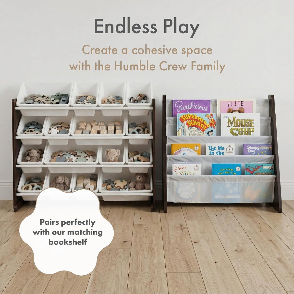 Kids Toy Organizer with 16 Bins, 4 Tier Storage for Playroom