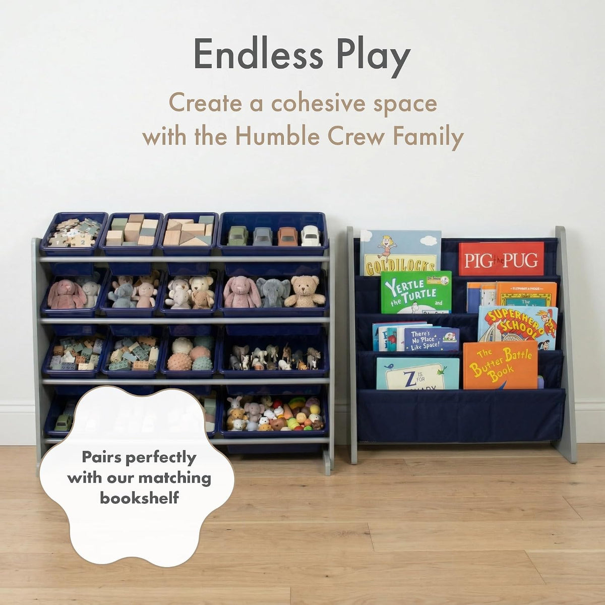 Kids Toy Organizer with 16 Bins, 4 Tier Storage for Playroom