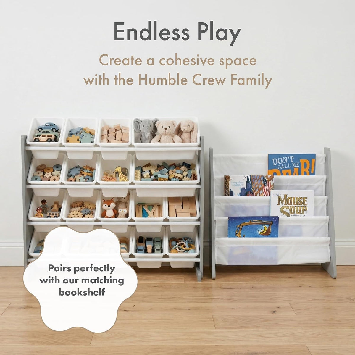 Kids Toy Organizer with 16 Bins, 4 Tier Storage for Playroom