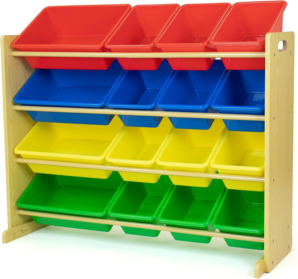 Kids Toy Organizer with 16 Bins, 4 Tier Storage for Playroom