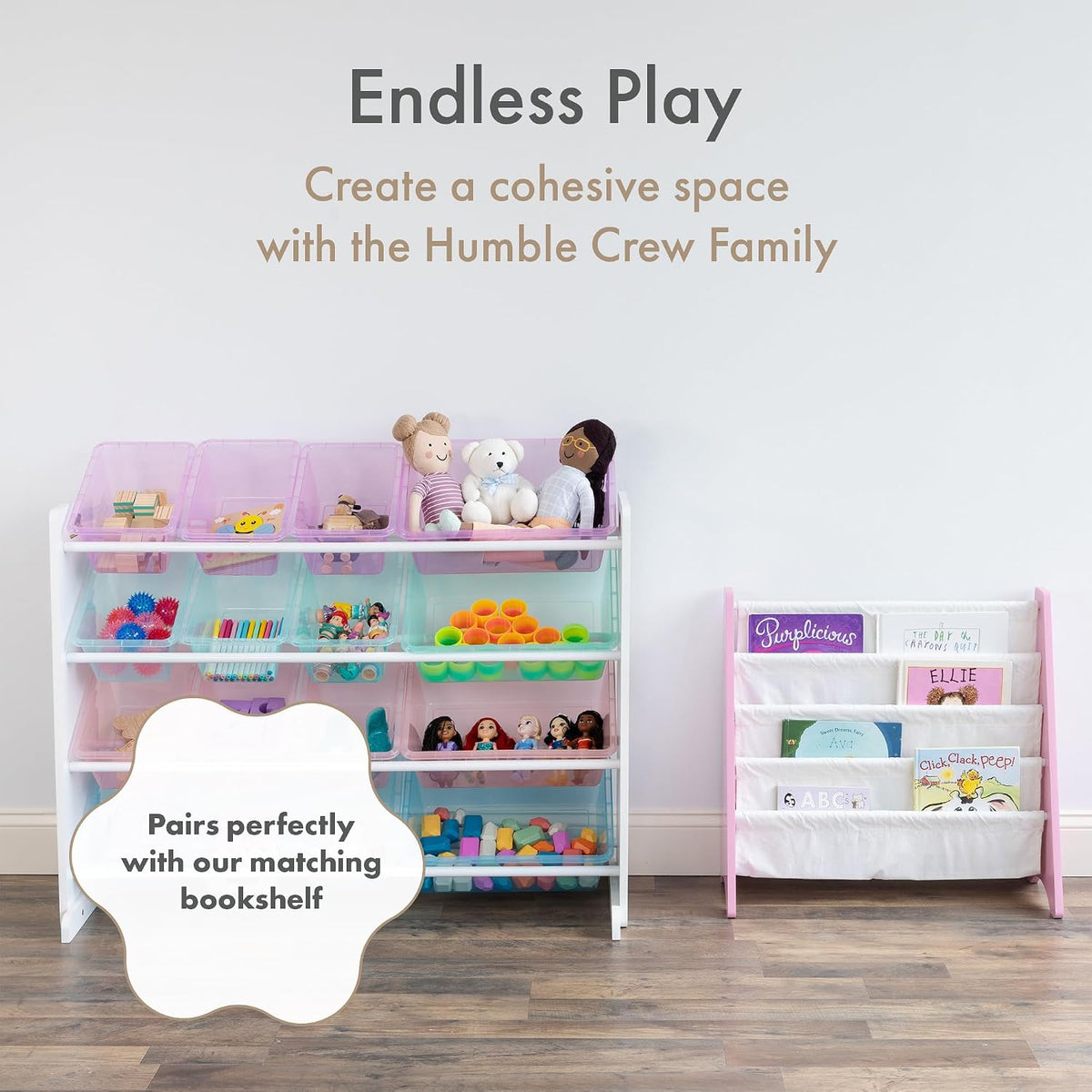 Kids Toy Organizer with 16 Bins, 4 Tier Storage for Playroom