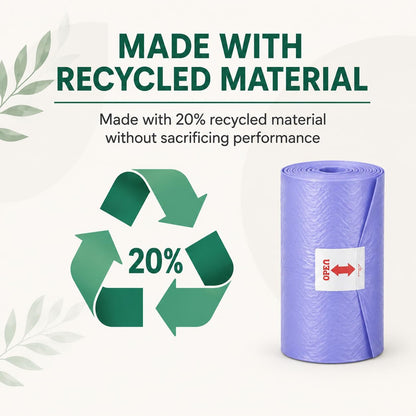 Biodegradable Diaper Pail Bags Compatible with Ubbi – Lemon Scented (75 Bags, 13 Gallons)