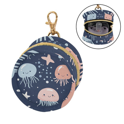 Cute Sea Creatures Baby Pacifier Holder Case, Dustproof Portable Storage Box for Diaper Bag Purse, Pacifier Storage Container for Boys & Girls