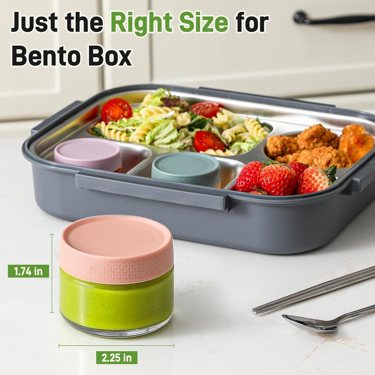 6 Pack 4 oz Glass Baby jars with Airtight Lids, Glass Baby Food Storage Containers,Overnight Oats Containers with Lids | Microwave, Dishwasher & Freezer Safe | Includes 10 Labels