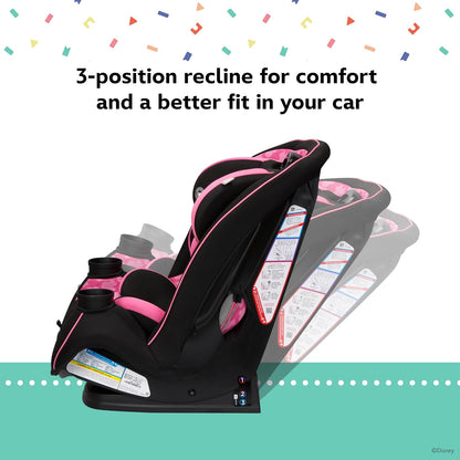 Grow and Go Convertible Car Seat, Rear Facing 5-40 pounds, Forward Facing 30-65 pounds, Booster 40-100 lbs, Convert from Infant to Toddler, Mickey Sprinkle