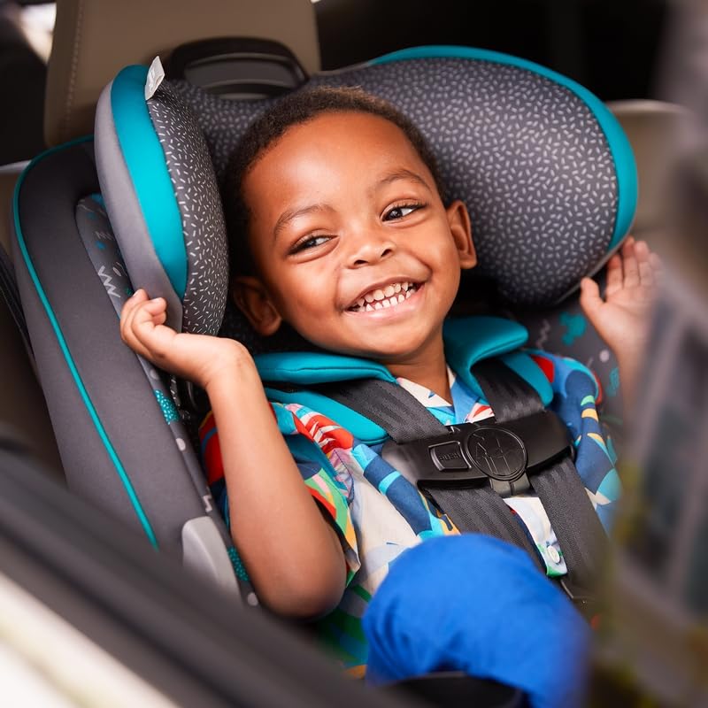Grow and Go Convertible Car Seat, Rear Facing 5-40 pounds, Forward Facing 30-65 pounds, Booster 40-100 lbs, Convert from Infant to Toddler, Mickey Sprinkle