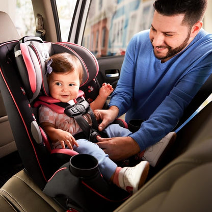 Grow and Go Convertible Car Seat, Rear Facing 5-40 pounds, Forward Facing 30-65 pounds, Booster 40-100 lbs, Convert from Infant to Toddler, Mickey Sprinkle