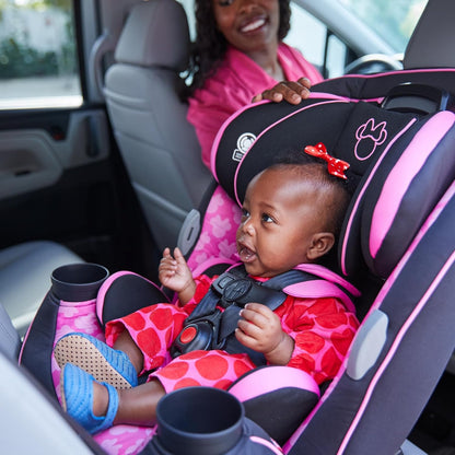 Grow and Go Convertible Car Seat, Rear Facing 5-40 pounds, Forward Facing 30-65 pounds, Booster 40-100 lbs, Convert from Infant to Toddler, Mickey Sprinkle