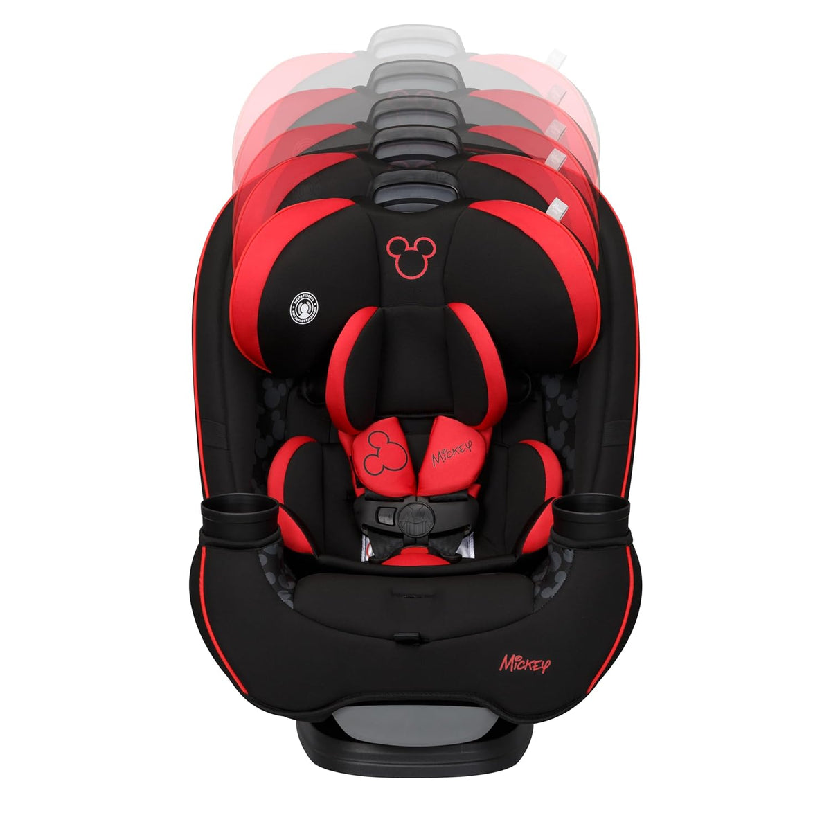 Grow and Go Convertible Car Seat, Rear Facing 5-40 pounds, Forward Facing 30-65 pounds, Booster 40-100 lbs, Convert from Infant to Toddler, Mickey Sprinkle