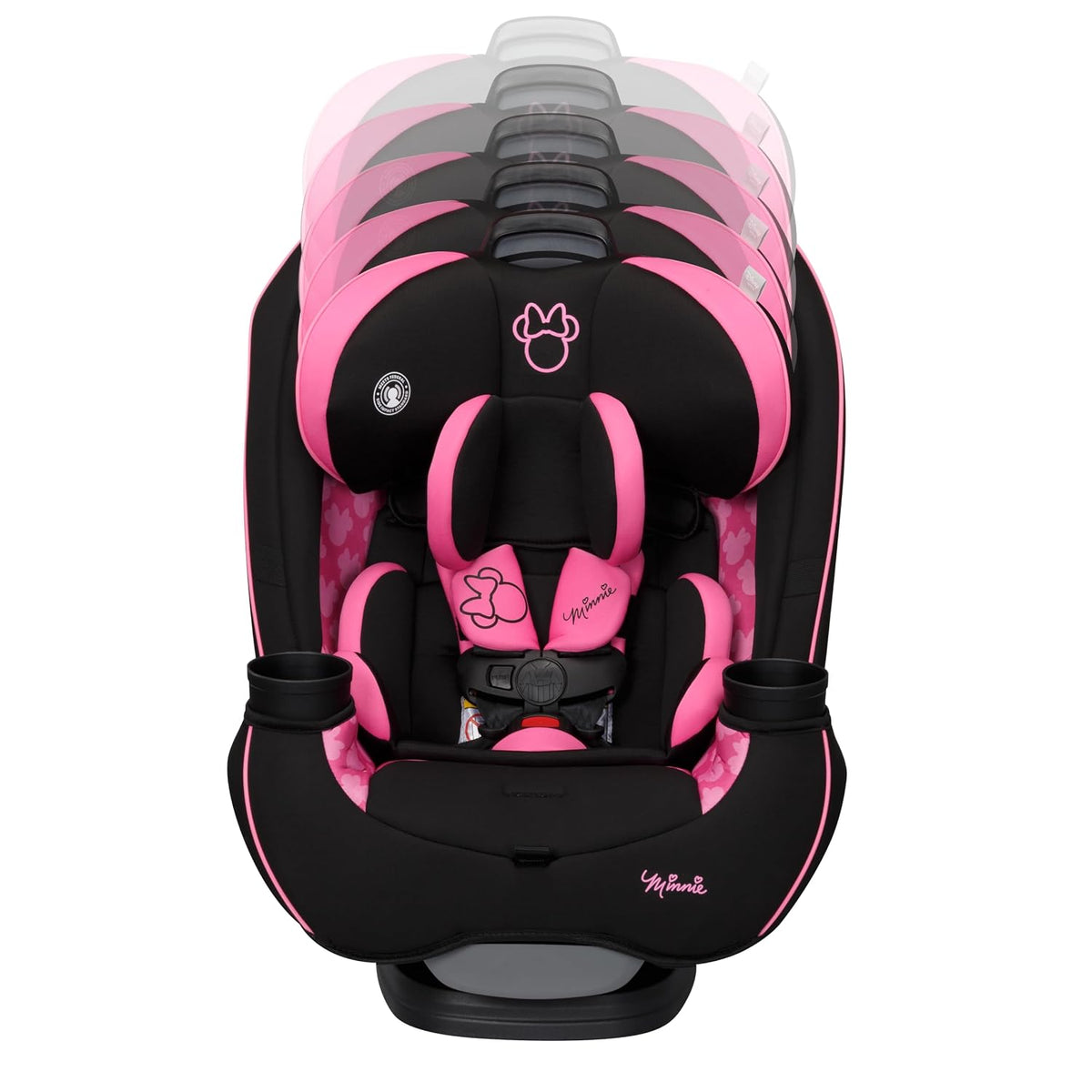 Grow and Go Convertible Car Seat, Rear Facing 5-40 pounds, Forward Facing 30-65 pounds, Booster 40-100 lbs, Convert from Infant to Toddler, Mickey Sprinkle