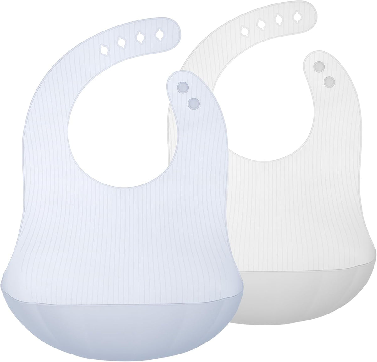 Fold N Go Silicone Baby Bib w/Travel Case, Waterproof