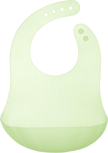 Fold N Go Silicone Baby Bib w/Travel Case, Waterproof