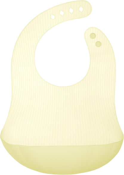 Fold N Go Silicone Baby Bib w/Travel Case, Waterproof