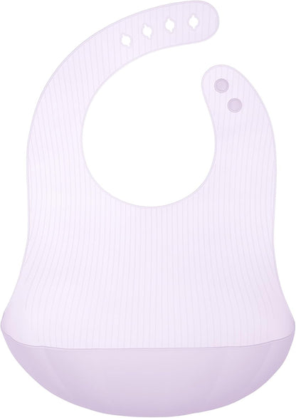 Fold N Go Silicone Baby Bib w/Travel Case, Waterproof