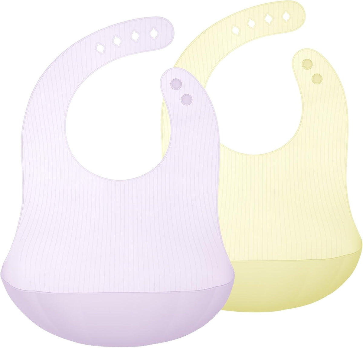 Fold N Go Silicone Baby Bib w/Travel Case, Waterproof