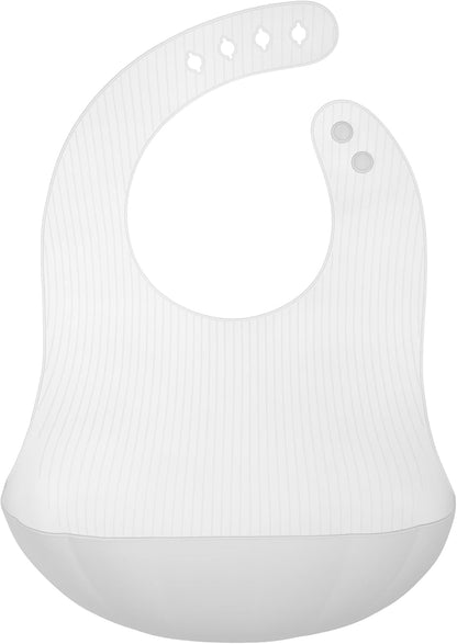 Fold N Go Silicone Baby Bib w/Travel Case, Waterproof