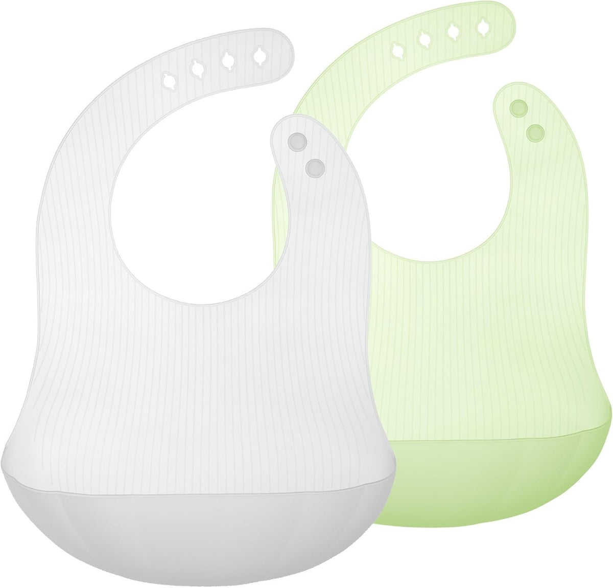 Fold N Go Silicone Baby Bib w/Travel Case, Waterproof