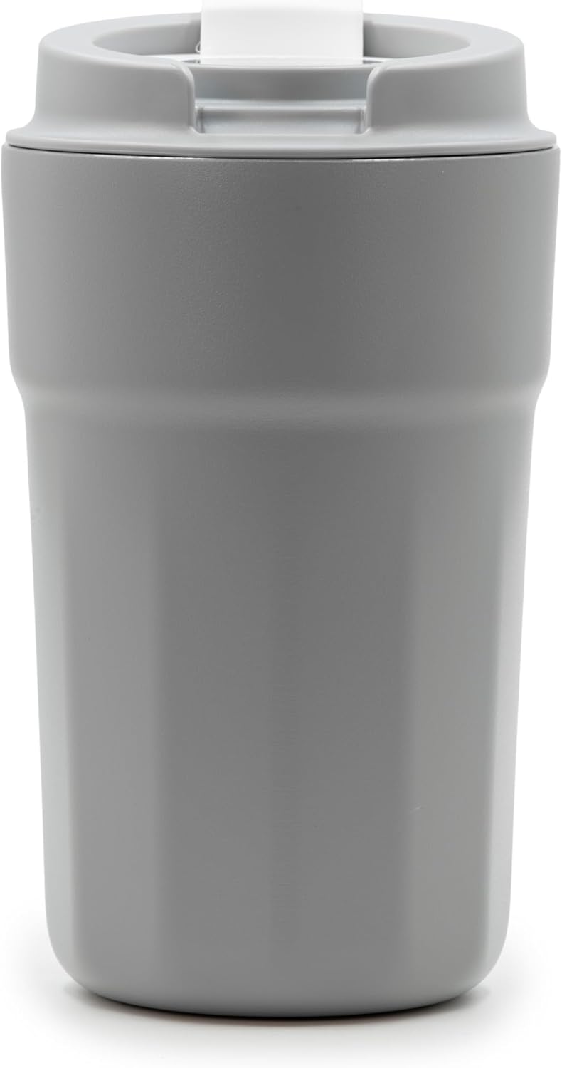 All Purpose Reusable Insulated Tumbler Cup with Flip Top Lid, Perfect for Morning Coffee and Ice Cold Drinks, Ideal for Travel and Fits in Most Cup Holders, 12 Ounce, Apricot, Pack of 1