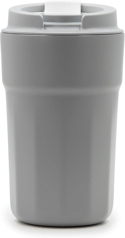 All Purpose Reusable Insulated Tumbler Cup with Flip Top Lid, Perfect for Morning Coffee and Ice Cold Drinks, Ideal for Travel and Fits in Most Cup Holders, 12 Ounce, Apricot, Pack of 1