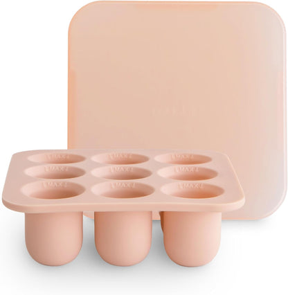 Fresh Food Feeder Freezer Tray with Lid for Frozen Baby Food | 9 Cups x 0.5 oz | BPA Free Storage Container (Tradewinds)